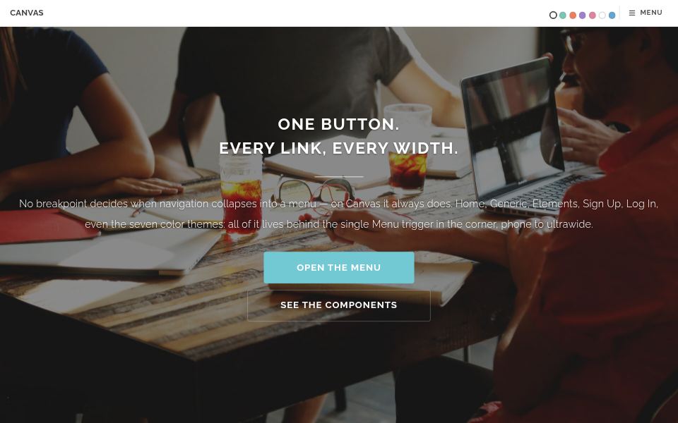 Canvas template preview