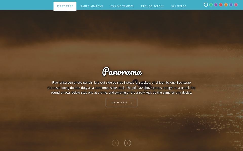 Panorama template preview