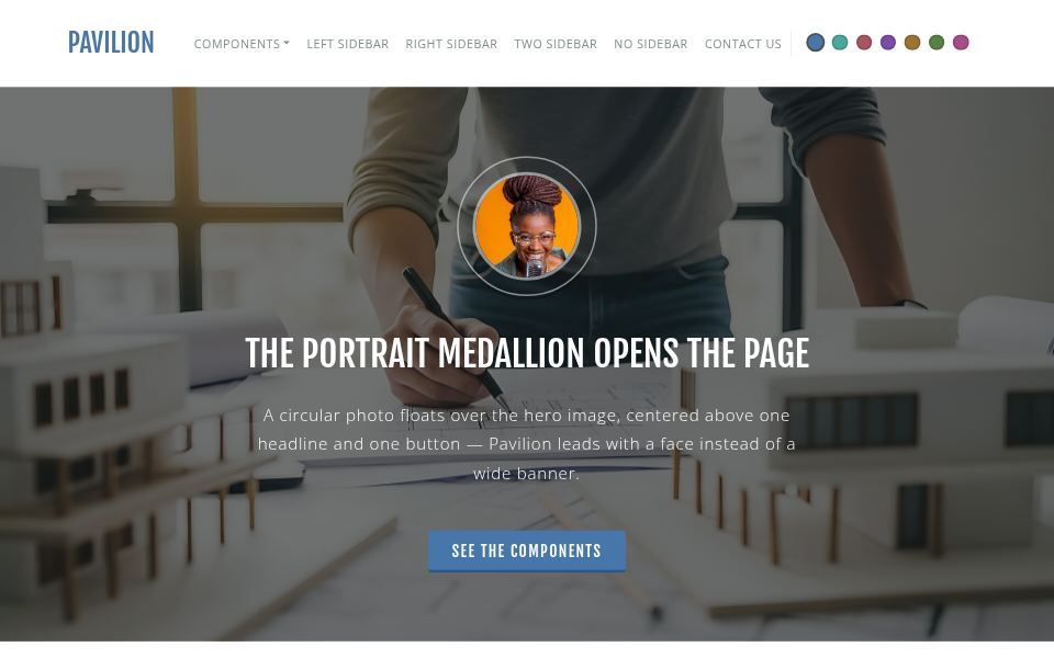 Pavilion template preview